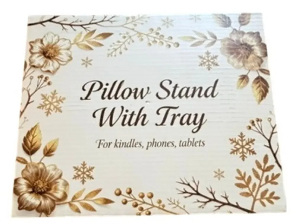 TAZENI Tablet Pillow Stand with Snack Tray iPad Kindle Holder Bed Sofa New
